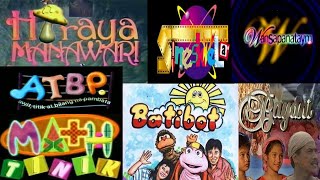 Unforgettable Pinoy Educational TV Show Opening Songs Lyrics Video  Batang 90s TV [upl. by Jacinta]