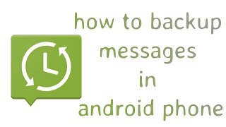 How To Perform SMS Backup And Restore on Android [upl. by Laertnom869]