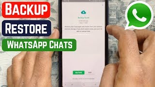 How to Backup and Restore Whatsapp Messages on Android 2019 [upl. by Wil]