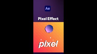 Pixel effect in After Effects  Tutorial [upl. by Anagnos]