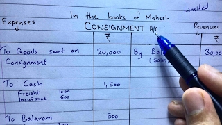 Consignment Account Problem 1  Financial Accounting  By Saheb Academy [upl. by Harry]