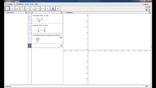 GeoGebra  CAS del 1 [upl. by Hayouqes]