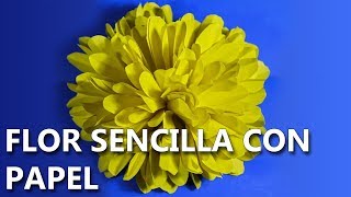 Cómo hacer FLORES DE PAPEL 💐🌺  Fáciles de hacer DIY [upl. by Viguerie]