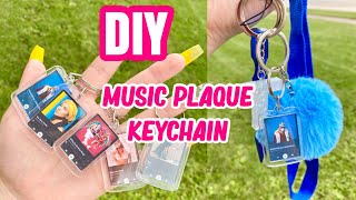 DIY Music Plaque Keychain  BEGINNER FRIENDLY no vinyl required [upl. by Anitneuq927]