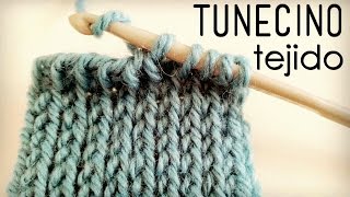 Punto quotTEJIDOquot Tunecino Crochet Tunecino [upl. by Dickinson]