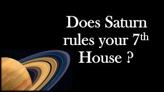 Does Saturn Rules Your 7th House Cancer amp Leo Ascendant in Astrology [upl. by Cutlerr949]