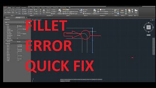 AUTOCAD FILLET ERROR  LINES ARE NON COPLANAR [upl. by Rapsac]