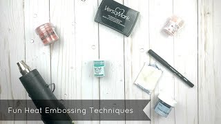 Fun Techniques with Embossing Powders [upl. by Irv]