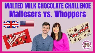 Maltesers vs Whoppers – Malted Milk Chocolate Challenge [upl. by Lemmuela]