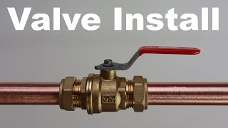 Compression Ball Valve Install [upl. by Nivag]