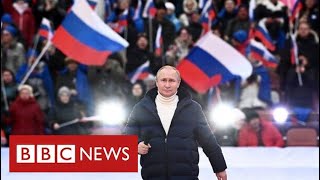 Vladimir Putin praises Russian “unity” at Moscow mass rally  BBC News [upl. by Otnas]