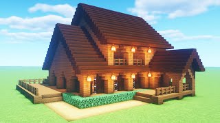 Minecraft Tutorial How To Make A Spruce Wood House quot2020 Tutorialquot [upl. by Nork864]