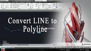 How to Convert LINE to Polyline in AutoCAD [upl. by Oemor]