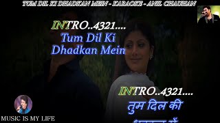 Tum Dil Ki Dhadkan Mein Karaoke With Scrolling Lyrics Eng amp हिंदी [upl. by Fiertz]