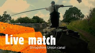 Live match fishing on the Shropshire Union canal [upl. by Giza]