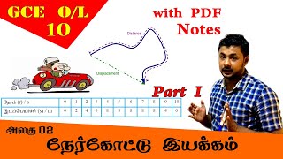 பாடம் 02  நேர்கோட்டு இயக்கம் பகுதி 01  தரம் 10 தமிழில் [upl. by Allare785]