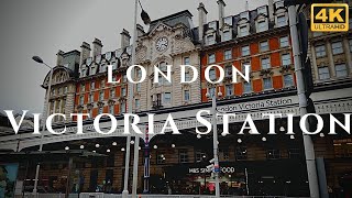 London Victoria Station Walk Through England 4K [upl. by Killigrew]