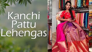 Kanchi Pattu Lehengas  Designer Lehengas  Moksha Couture [upl. by Gronseth]