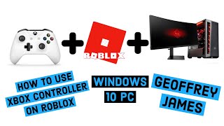 Roblox Xbox One Controller For Windows 10 PC  How to connect Bluetooth or Wired [upl. by Jarin197]