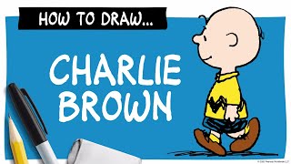 How to Draw Charlie Brown [upl. by Eirallih]