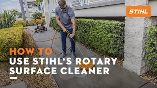 How to Use STIHL Rotary Surface Cleaner  How to [upl. by Martz]