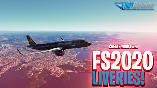 How To Create Your Own SKINS  Liveries Microsoft Flight Simulator 2020 FREE [upl. by Lauder]