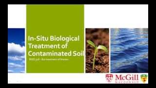 InSitu Biological Treatment of Contaminated Soil [upl. by Elleved]