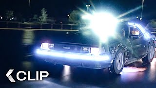 Zeitreise im DeLorean  ZURÜCK IN DIE ZUKUNFT Clip German Deutsch 1985 [upl. by Anegue]