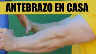 ANTEBRAZO EN CASA FUERZA Y TAMAÑO SIN MATERIAL Entrenamiento de antebrazos [upl. by Aerbma837]