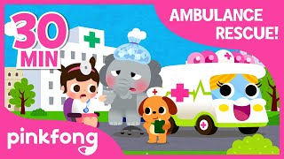 Doctor Im Sick  Compilation  Ambulance Rescue  Pinkfong Songs for Children [upl. by Sochor]