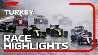 2020 Turkish Grand Prix Race Highlights [upl. by Aihsar]