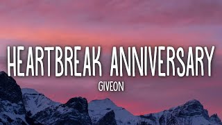 Giveon  Heartbreak Anniversary Lyrics [upl. by Ranique301]