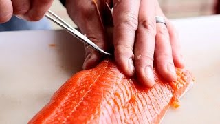 How to fillet an Alaska sockeye salmon [upl. by Brieta238]