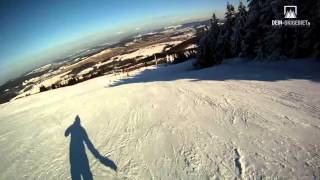 Skigebiet Wasserkuppe Rhön Kamerafahrt PanoramaAbfahrt [upl. by Zolnay]