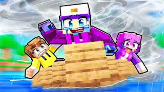 Minecraft Build a Boat vs TORNADO [upl. by Arty]