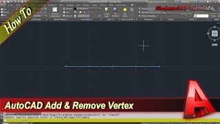 Autocad How To Add And Remove Vertex In Polyline [upl. by Ettenoj]