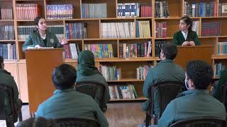 English Debate held in Senior School Library [upl. by Anytsirhc130]