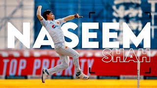 Naseem Shah Bowling Action SlowMotion [upl. by Ahsaret]