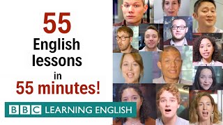 BOX SET 55 English lessons in 55 minutes Grammar amp Vocabulary Megaclass [upl. by Ledah]