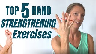 Top 5 HAND STRENGTHENING Exercises for STRONGER Hands [upl. by Jonny]