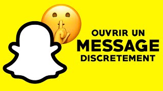 COMMENT OUVRIR UN MESSAGE SNAPCHAT SANS ÊTRE VU  TUTO [upl. by Tate]