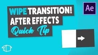 Layer Wipe Transition  After Effects Tutorial Quick Tip [upl. by Ydnik]