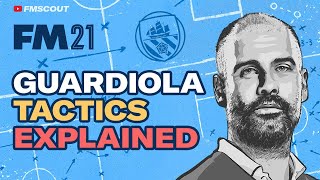 Pep Guardiola POSITIONAL PLAY Tactical Analysis and Recreation  Best Tactics FM21 [upl. by Noira875]