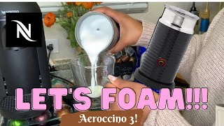 How To Foam Milk With Aeroccino 3 Make Coffee With Foam Tips amp Tricks  Easy Foamed Latte Recipe [upl. by Rednirah]