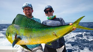 Deep Sea Fishing in Miami Dolphin Wahoo Amberjacks and Tripletail [upl. by Ajak]