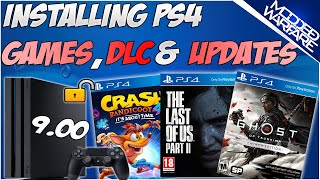 EP 4 How to Install PS4 Games DLC amp Updates 900 or Lower [upl. by Delfine]