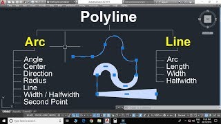 AutoCAD Polyline Command All Options with Master tricks In Hindi [upl. by Okika]