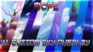 11 Custom Sky Overlay For MCPE 116  117 with triangle remover MCPE or Bedrock Only [upl. by Marentic]