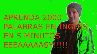 como aprender 2000 palabras en inglés en 5 mins lesson 1 [upl. by Toddie]