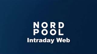 Nord Pool Intraday Web  2018 Update [upl. by Animar]